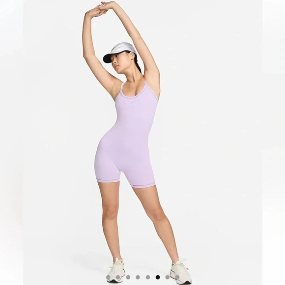 Nike One Capsule Romper Dri-fit short bodysuit XS NWT - Picture 4 of 4